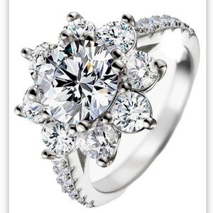 Certified 2 Carat Moissanite Ring​​​
